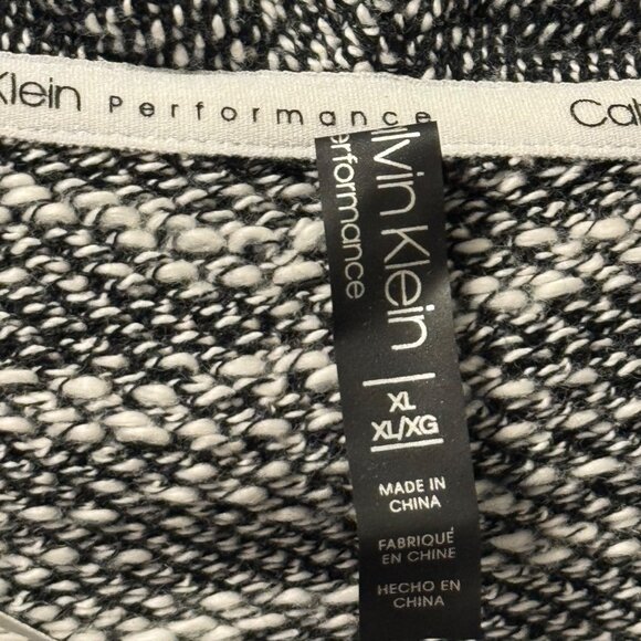 Calvin Klein Performance Gray & Black Cowl Neck Knit Sweater Sz XL - Picture 3 of 12